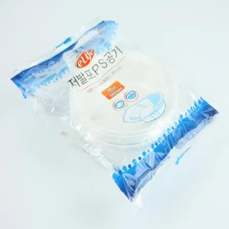 롯데-저발포PS공기 140Ø 공기 일회용품 업소용 대용량 ps공기 플라스틱공기 밥공기 국공기 포장용기 식당용 이미지