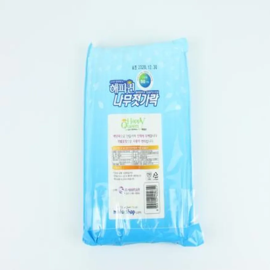 해피퀸- 위생젓가락 50매 일회용젓가락 나무젓가락 업소용 일회용품 위생용품 식당용품 주방용품 배달용 대용량 이미지