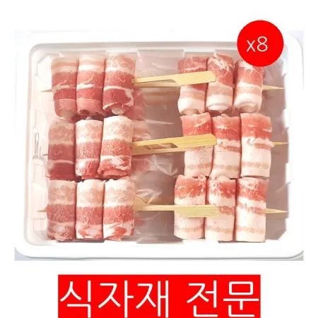 삼겹치즈떡말이(75gx10) 8개 식자재 업소용 대용량 은행 닭 닭순살 영해식품 닭날개 꼬치 즉석요리 금호 이미지