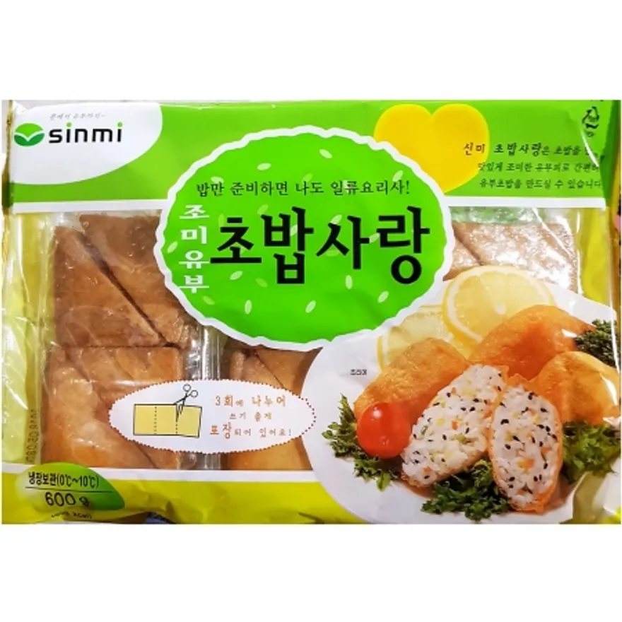 신미 조미유부 600gX8 식자재 대용량 업소용 초밥재료 유부 유부초밥 재료 유부피 이미지
