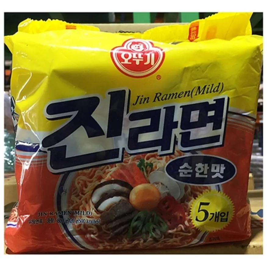 순한맛 진라면 멀티(오뚜기 5입 8개) 식자재 업소용 대용량 농심 오뚜기 삼양 워나점빵 주년 팔도 노브랜드 삼양식품 순탄 이미지