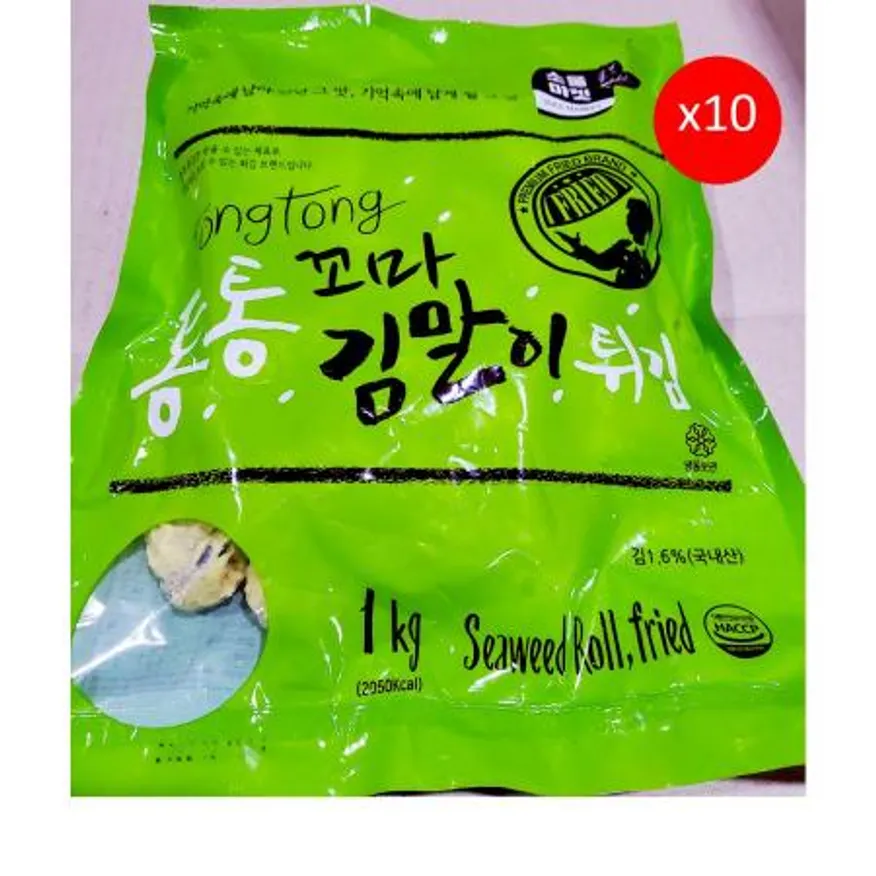 소울마켓 통통꼬마김말이(40-44개 1K) X10 식자재 업소용 대용량 이우스 통 즉석식품 알뜰 통김말이튀김 지키미 크레잇 이미지