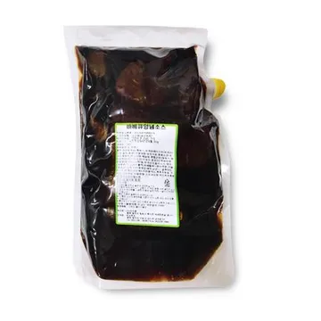 바베큐소스 2kg 12봉 바베큐액 양념소스개 식자재 업소용 대용량 시아스 델링 청우 바베큐소스 중화 이금기 스테이크 이슬나라 라이트
