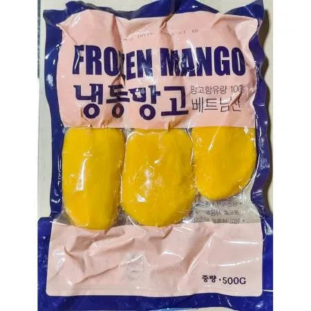 렌시푸드 망고 슬 500g 10개 식자재 업소용 대용량 망고 냉동 렌시푸드 냉동망고슬 냉동과일 감자튀김