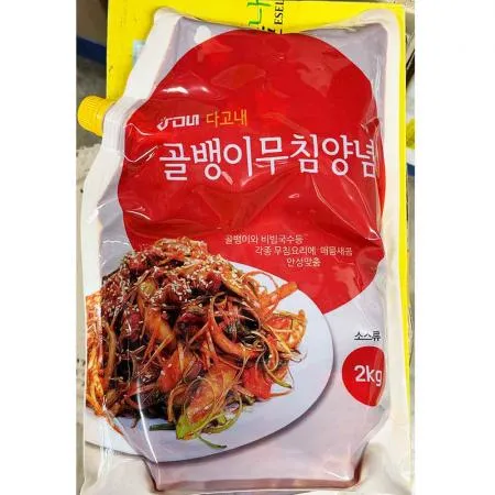 골뱅이무침양념장(다고내식품 2K) 1개 식자재 업소용 대용량 골뱅이 골뱅이무침양념장 맛도들 골뱅이무침 쫄면소스 움트리 비빔국수 무 유동 이미지