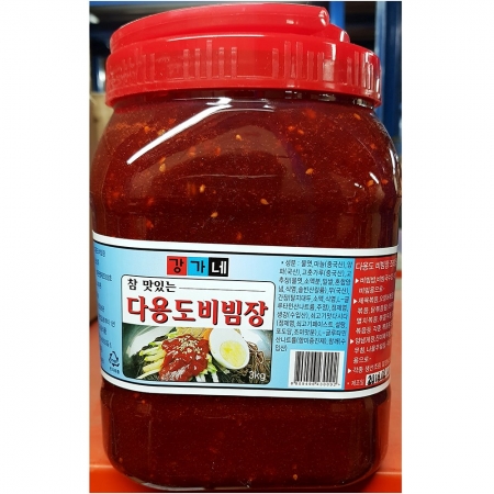 강가네 다용도비빔장 3K 4개 식자재 업소용 대용량 고향 강가네 식자재 냉면재료 골뱅이 비빔 수량 예그린 옥천 이미지