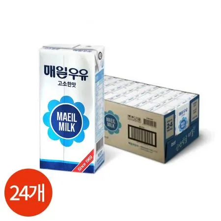 CL 매일 멸균우유 고소한맛 200ml x 24개 이미지