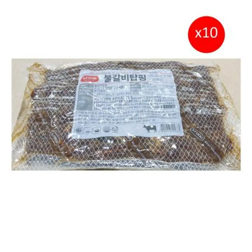 불갈비토핑(에쓰푸드 1K) X10 불갈비 갈비토핑 냉동불갈비 업소용 대용량 식자재 피자토핑 샌드위치재료 샐러드재료 이미지