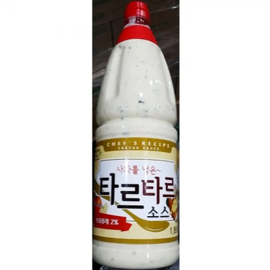 미담채 타르타르소스 1.85k 8개 식자재 업소용 대용량 미담채 오뚜기 대상 타타르드레싱 크리미 드레싱 퀴네 사자표 오쉐프 이미지