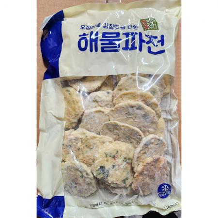 해물파전(에프원 냉동 1K) 5개 식자재 업소용 대용량 백제 쿡시 청정원