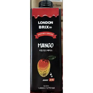 리얼베이스블랙라벨(런던브릭스 망고 1.2K) 6개 식자재 업소용 대용량 리얼베이스 리얼베이스블랙라벨 초특가 다와푸드