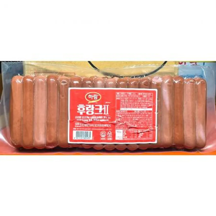 하림 치킨후랑크소시지 1k X10 업소용 대용량 하림치킨후랑크 치킨소시지 후랑크소시지 냉동식품 분식집 급식 술안주 캠핑 이미지