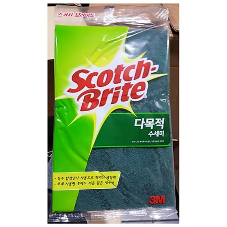 수세미(3M 청색 스카치 )X100 주방용품 위생용품 청소용품 업소용 스카치수세미 식당용품 식당용 3m수세미 다용도수세미 이미지