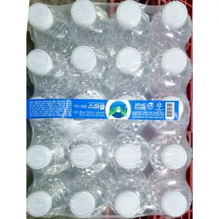 생수(스파클 500ml 무라벨 20개) 먹는샘물 업소용 식당 카페 사무실 대용량 이미지