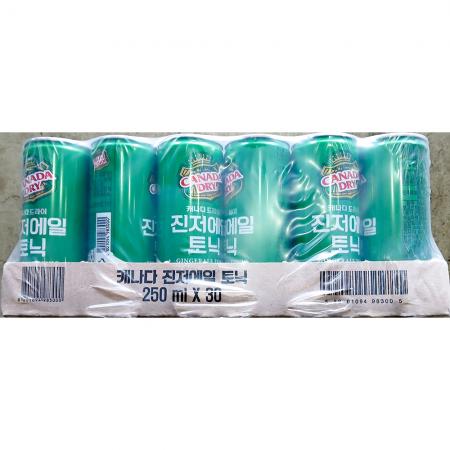 캐나다드라이(코카콜라 진저엘 250g 30개) 탄산음료 업소용 대용량 식자재 카페음료 식당음료 캔음료 음료수