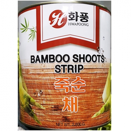 죽순캔(채 화풍 2.8K) 죽순 채죽순 통조림 중식재료 양장피재료 업소용 대용량 식자재