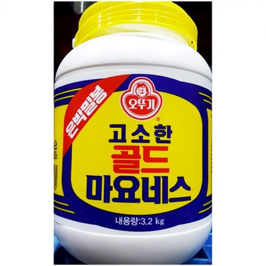 은박마요네즈(오뚜기 3.2K) 식자재 업소용 대용량 샐러드재료 샌드위치재료 마요네즈 은박 소스 드레싱 이미지