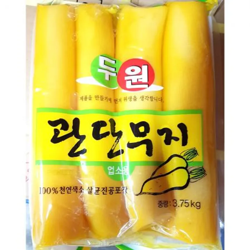 통 단무지(두원식품 냉장 3.75K) X2 분식집반찬 김밥재료 식당반찬 반찬 업소용단무지 냉장단무지 대용량 중식반찬 이미지