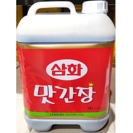 맛간장(삼화 13L) 1개 식자재 업소용 대용량 삼화 대용량 맛간장 홍일 홍일점 식자재 곰표 삼화식품 업소용 이미지