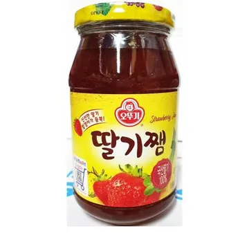 딸기잼(병 오뚜기 500g) 1개 식자재 업소용 대용량 딸기잼 모닌 딸기 오뚜기 액상소스 망고리플잼 카페 식자재 리고