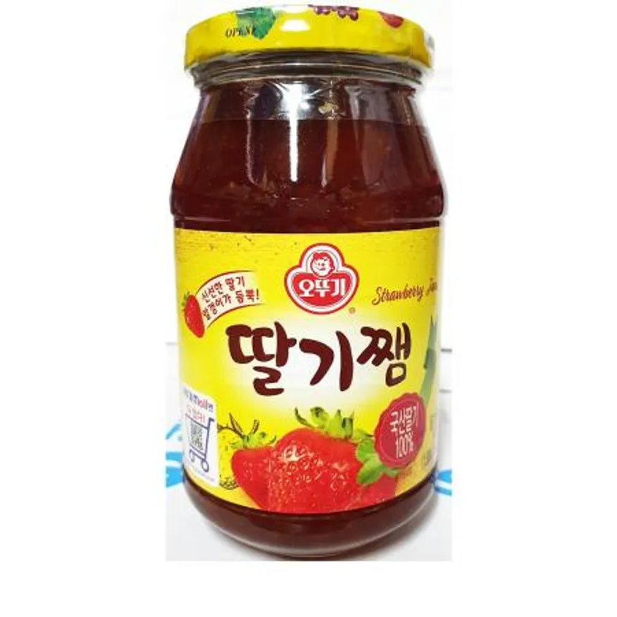 딸기잼(병 오뚜기 500g) 빵재료 카페재료 식자재 가정용 디저트재료 딸기쨈 잼 오뚜기딸기잼 이미지