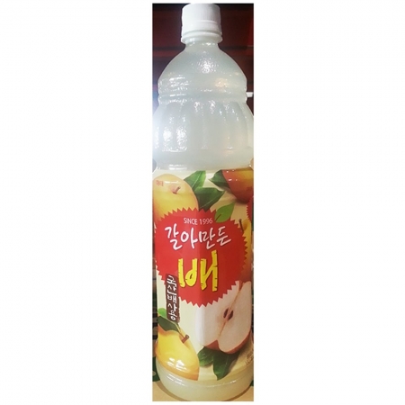 갈아만든배주스(해태 1.5L)X12 갈아만든배 배주스 해태주스 업소용 식당음료 카페음료 급식음료 과일주스 대용량 5l주스