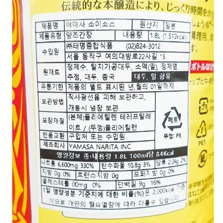 고이구치 소이소스(야마사 1.8L) X6 이미지