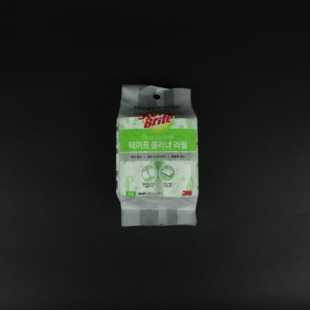 3M-테이프크리너 중형 리필 2입 돌돌이 먼지 제거 머리카락 옷 업소용 청소 청소용품 애완동물 털 롤크리너