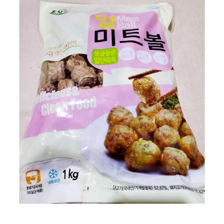 미트볼(드림애 씨밀레 1K) 1개 식자재 업소용 대용량 미트볼 즉석 티세이브 신 소디프 안 이미지