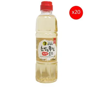 초밥무침소스(유경빈 500ml) 20개 식자재 업소용 대용량 유경빈 초밥 초밥소스 일회용 이엔 다인 씨푸드몰 초대리 초데리