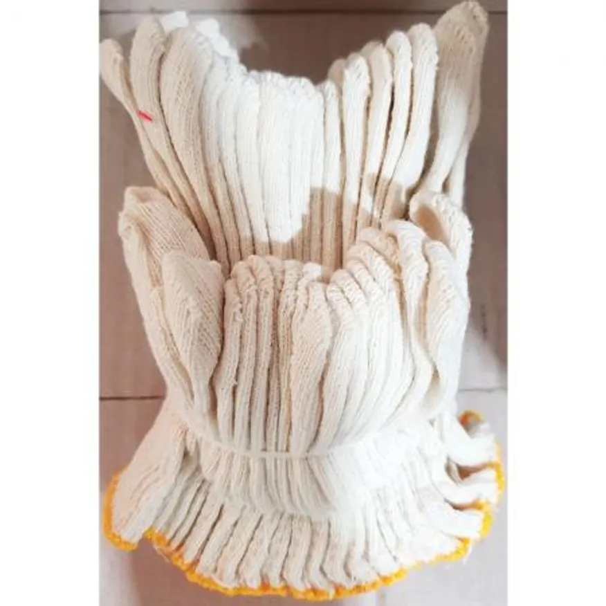 면장갑(노란색띠 10입) X30 목장갑 업소용장갑 식당장갑 작업장갑 대용량장갑 다용도장갑 산업용장갑 노란색띠장갑 면목장갑 이미지