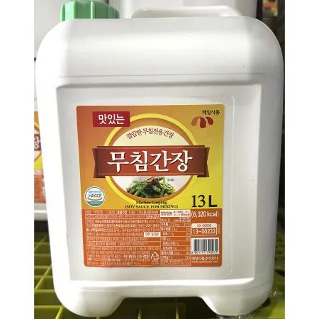 맛있는무침간장(매일 13L) 1개 식자재 업소용 대용량 맛있는 매일 청정원 맛있는무침간장 업소용 참진한 초특가 우리콩 만능 이미지