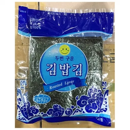 구운김밥김(유창 100매 200g)X4 김밥재료 업소용김 도시락재료 김밥김 김 구운김 분식재료 식자재김 김밥용김 전장김