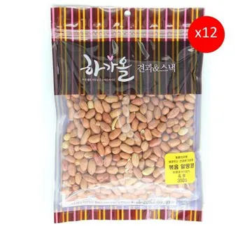 (하가올소)볶음땅콩(350g)12개 식자재 업소용 대용량 머거본 로스트피넛 커피땅콩 튀김땅콩 하가올소 코스트코 달달 핫스파이시 오징어맛