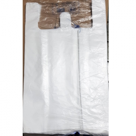 비닐쇼핑백 백유백 (48 x57cm) 70매 1개 식자재 업소용 대용량 검정 재활용 손잡이 손잡이비닐 쓰레기 도시락 인쇄 생분해 속 이미지