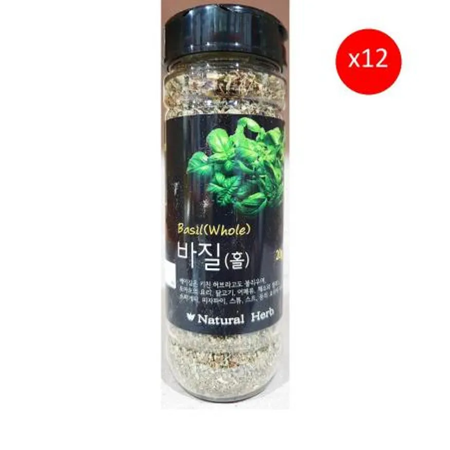 바질(이슬나라 홀 20g) 12개 식자재 업소용 대용량 바질 이슬나라 디벨라 신영 허브마켓 수입 이미지
