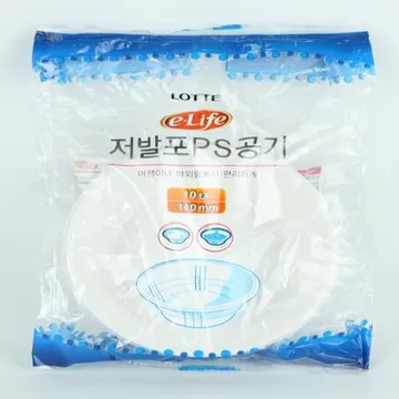 롯데-저발포PS공기 140Ø 1개 식자재 업소용 대용량 롯데 일회용 캠핑 헤이지 바른템 차챠 지챠 라타 가타