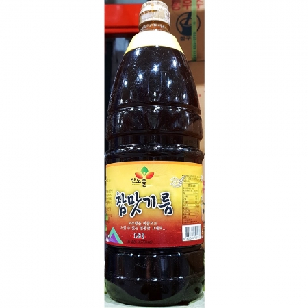 산노을 참맛기름 1.8L 10개 식자재 업소용 대용량 진성 전철우 산노을 해내음 참고소한 이미지