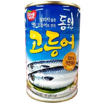 고등어캔(동원 400g) 1개 식자재 업소용 대용량 동원 펭귄 오뚜기 현대 유동 샘표 남일 고등어캔 남일종합식품
