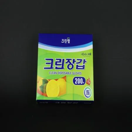 크린랩- 크린장갑 200매 1개 식자재 업소용 대용량 크린랩 크린 크린장갑 일회용 물가안정행사 온라인 이미지