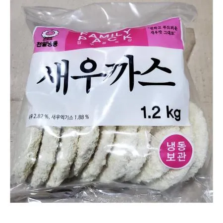 천일식품 새우까스(60g x20개 1.2K) 식자재 업소용 대용량 서하 천일 동원 냉동 풀무원 왕새우 통살 맛있는 맘스터치