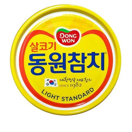 참치캔(동원 살코기라이트스탠다드 200g) 식자재마트 대용량 업소용 캠핑음식 비상식량 참치 동원참치 통조림 살코기참치 캔참치