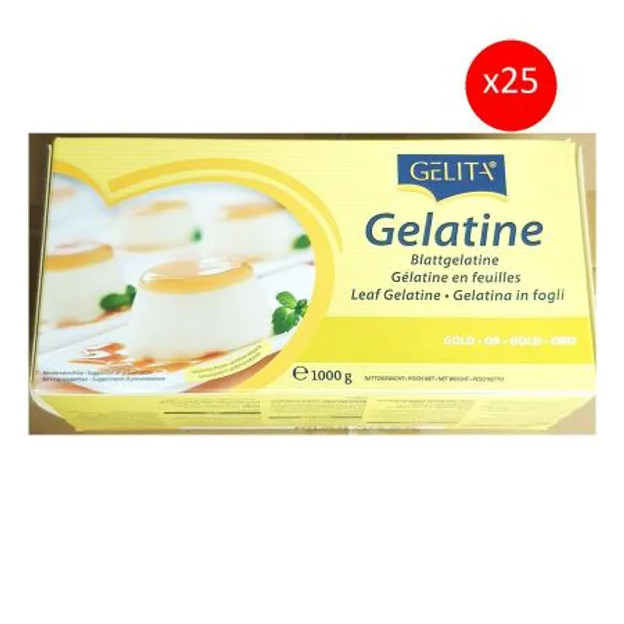 판젤라틴(제원 1k) 25개 식자재 업소용 대용량 젤라틴 젤라틴가루 판 국내제조 젤텍 조은약초 이슬나라 선인 젤라틴분말 이미지