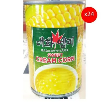 스위트크림콘(옥수수죽 대화엠피 425g) 24개 식자재 업소용 대용량 스위트콘 스위트콘캔 이츠웰 라리 동원 오쉐프 헤이지 그린자이언트 오뚜기