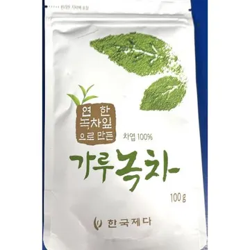 녹차가루(한국제다 100g) 1개 식자재 업소용 대용량 유기농 일본 하동 말차 보성 가루 다농원 아모레퍼시픽 정다원