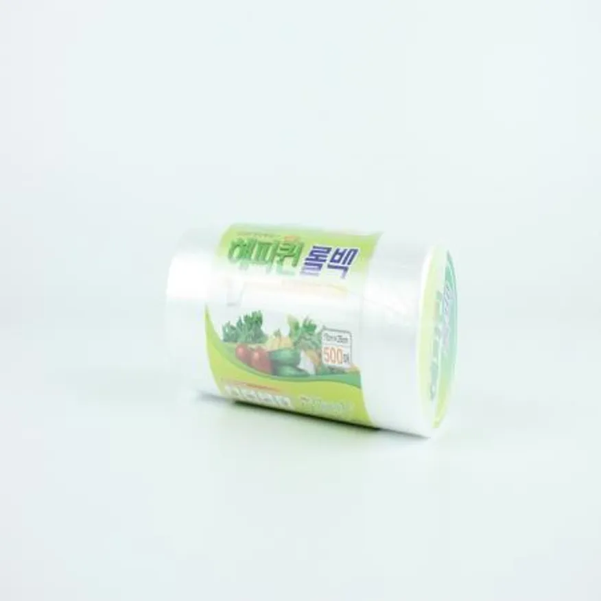 해피퀸- 롤백 17*25cm 500매 위생롤백 비닐롤백 업소용롤백 식당용롤백 식품포장봉투 식재료보관봉투 포장봉투 마트롤백 롤봉투 이미지