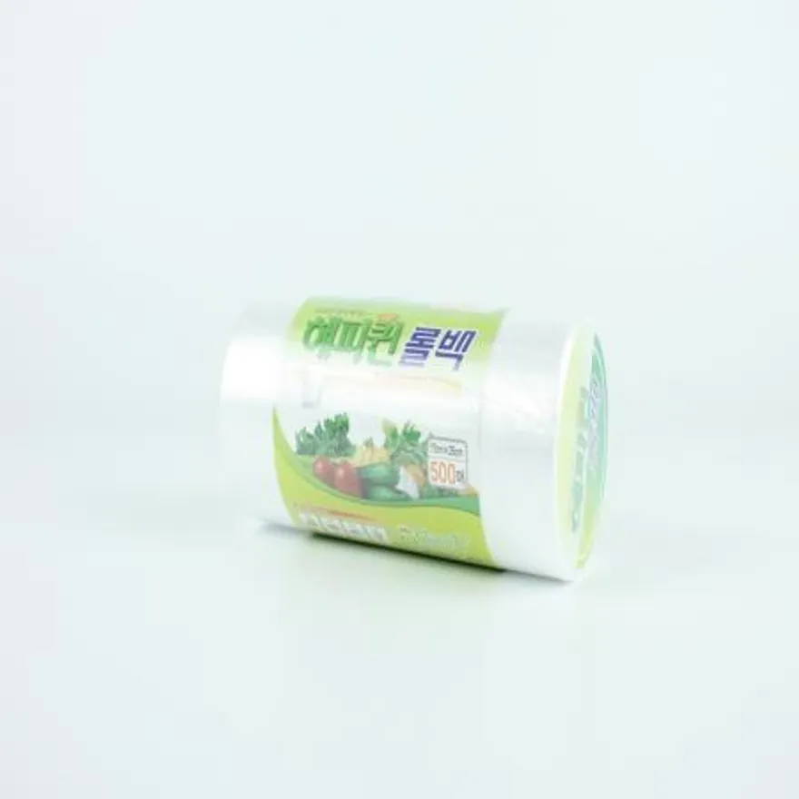 해피퀸- 롤백 17*25cm 500매 위생롤백 비닐롤백 업소용롤백 식당용롤백 식품포장봉투 식재료보관봉투 포장봉투 마트롤백 롤봉투 이미지