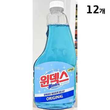 유리세정제(윈덱스 500ml 리필용) 12개 식자재 업소용 대용량 에코후레쉬 엘지생활건강 살림백서 아스토니쉬 유한양행 홈스타 깔끔대장 생활공작소 곰팡이