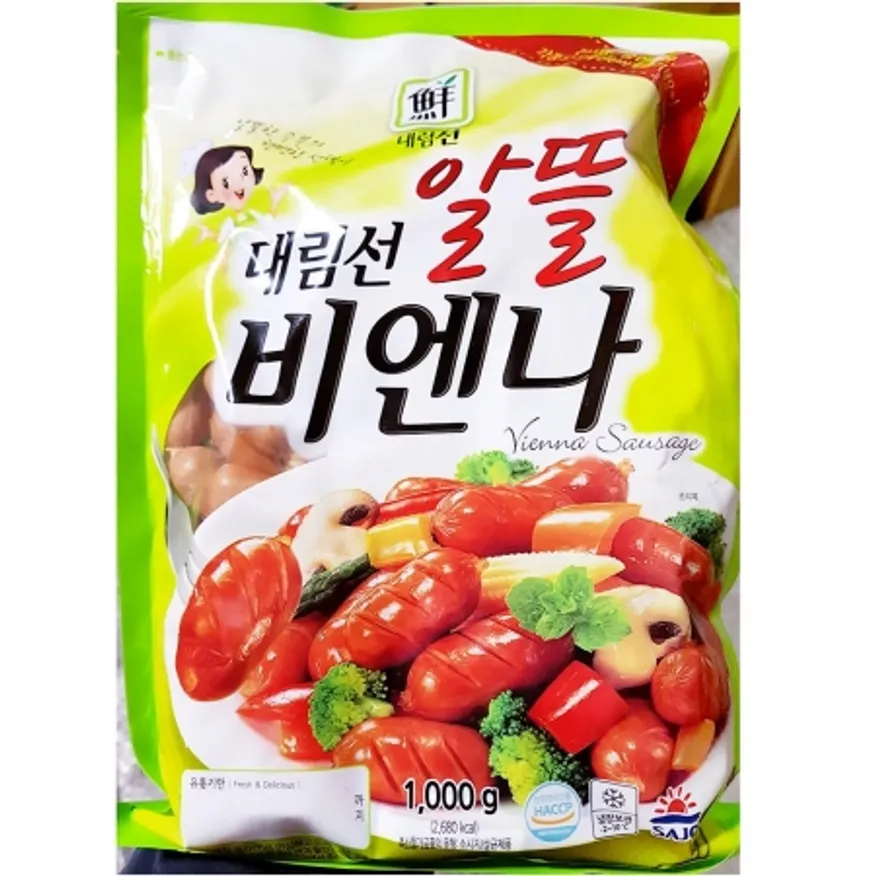 대림선 비엔나소시지 알뜰 1k 10개 식자재 업소용 대용량 오양 사조오양 소시지 하이 비엔나소시지 크레잇 비엔나 하림 롯데 이미지