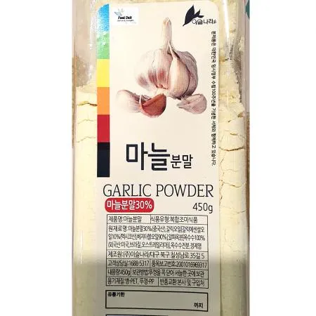 마늘분말(이슬나라 450g)X4 마늘가루 건마늘 향신료 조미료 업소용 대용량 향신료도매 식당 급식 이미지